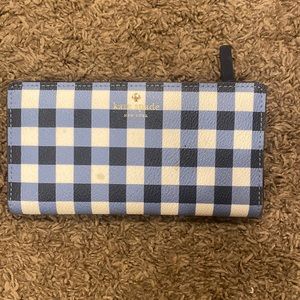 Kate Spade Blue and White checkered style, used
